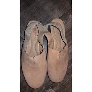 Børn BOC F42898 Slingback Blush Nude Leather Flats Mules Clogs Sz9M CQK17